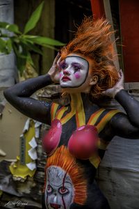 Shooting Theme Body Painting