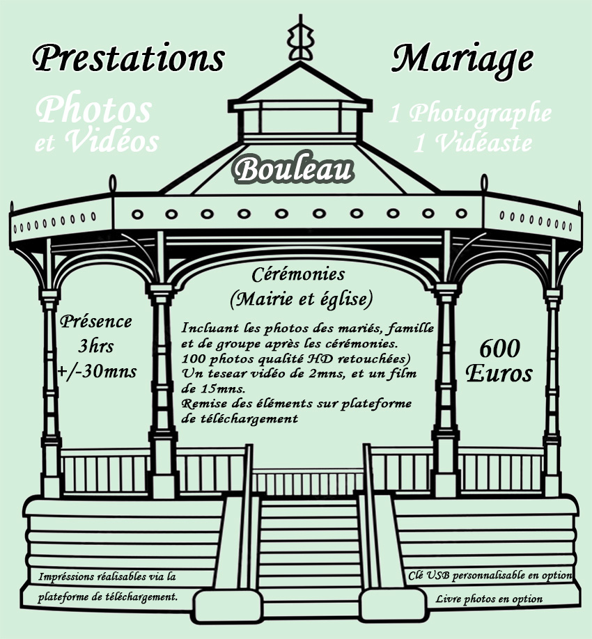 Tarif mariage BOULEAU