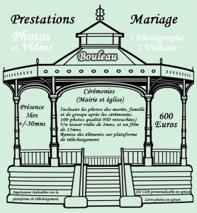 Tarif mariage BOULEAU