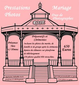 Tarif mariage ROSE