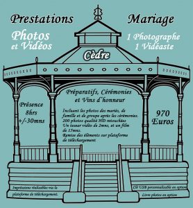 Tarif mariage CEDRE