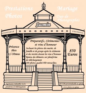 Tarif mariage JASMIN