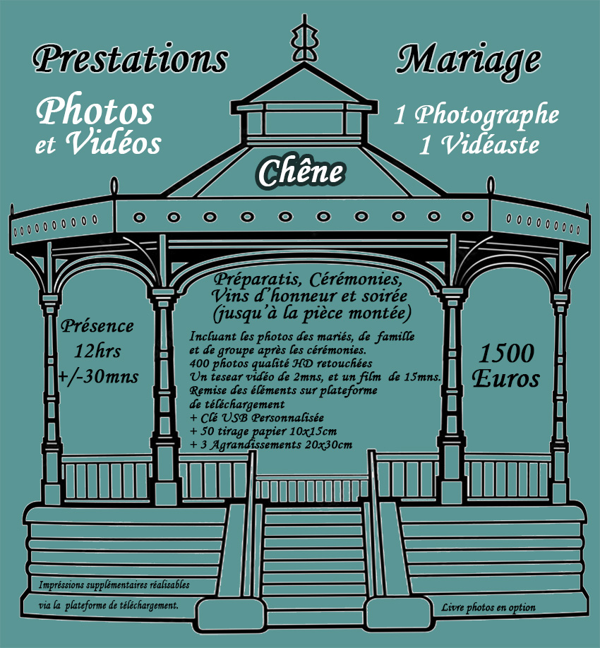 Tarif mariage CHENE