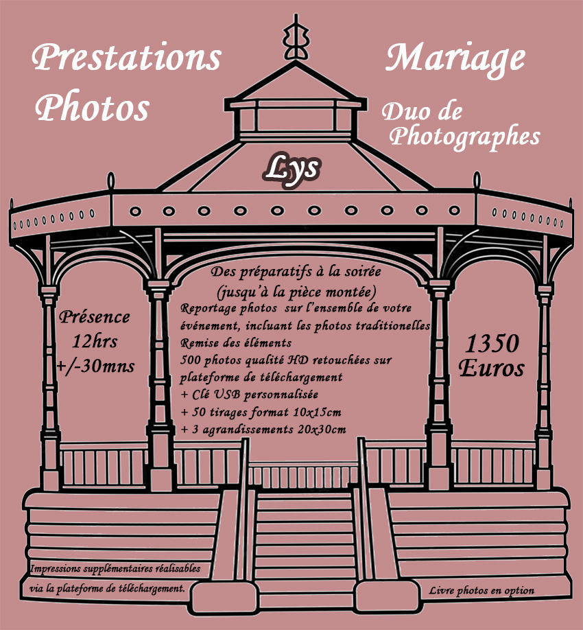Tarif mariage LYS