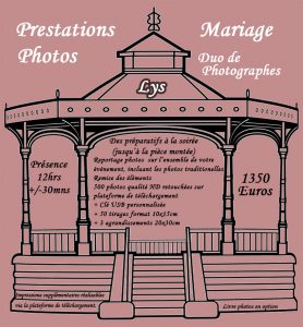 Tarif mariage LYS